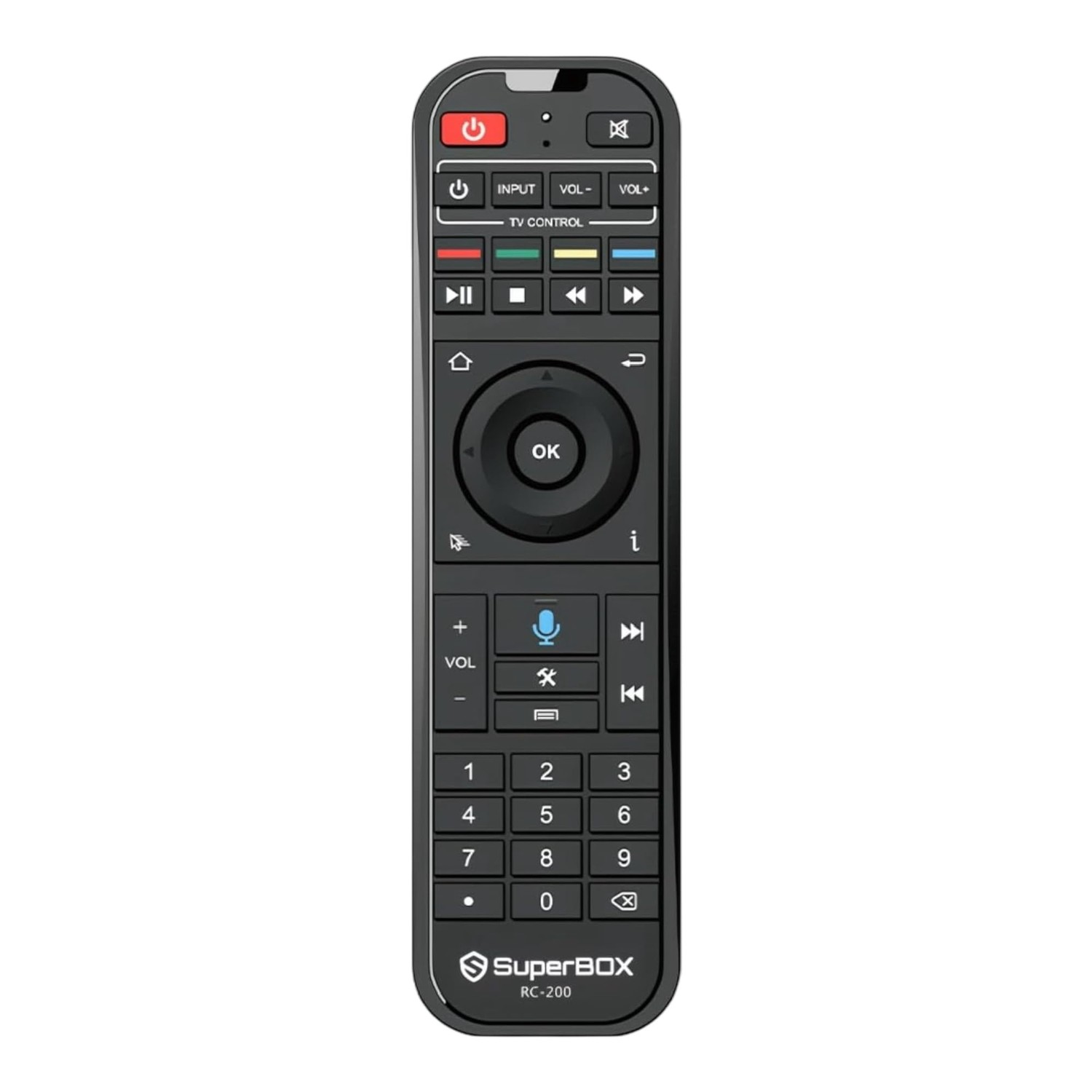 Original Super Box RC-200 Remote Control with Voice Command and ...
