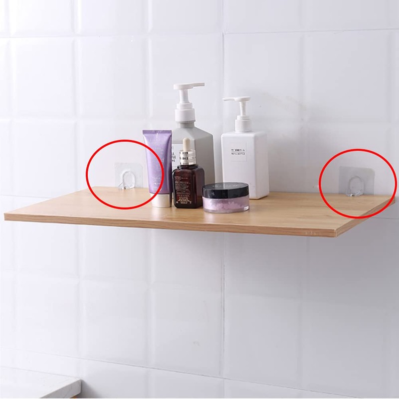 YUYEJIAYE 20Pc Shelf Support pegs Perforation-Free Wardrobe Layered Partitions Sticking