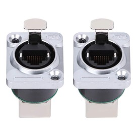 Conector de enchufes de interfaz RJ45 Aislador ignífugo, 2 uds., Conectores en ángulo recto, enchufe de aviación YT-RJ45,Conector Industrial