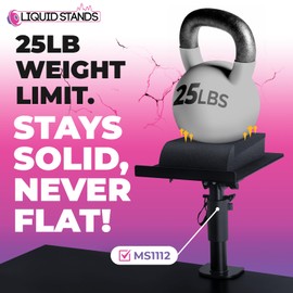 Liquid Stands Studio Monitor Sound Isolation Pads for Speakers 3"-4.5" High-Density Speaker Foam Pads That Prevents Vibrations Angled Speaker Riser - Acoustic Speaker Isolation Pad for Floor, Desktop