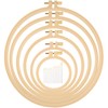 Phinus 6 Pcs Embroidery Hoop 6 Size, Round Plastic Cross