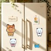16PCS Bubuuu and Duduuu Acrylic Fridge Magnets, Detachable Magnetic Dress