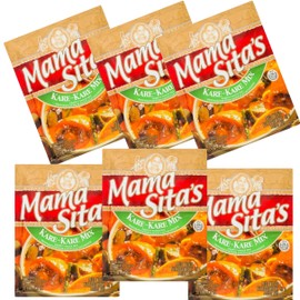 Mama Sita's Mixed Spices, Marinades, Sauces and Seasonings 6 Packs (Kare-Kare Peanut Sauce Mix)