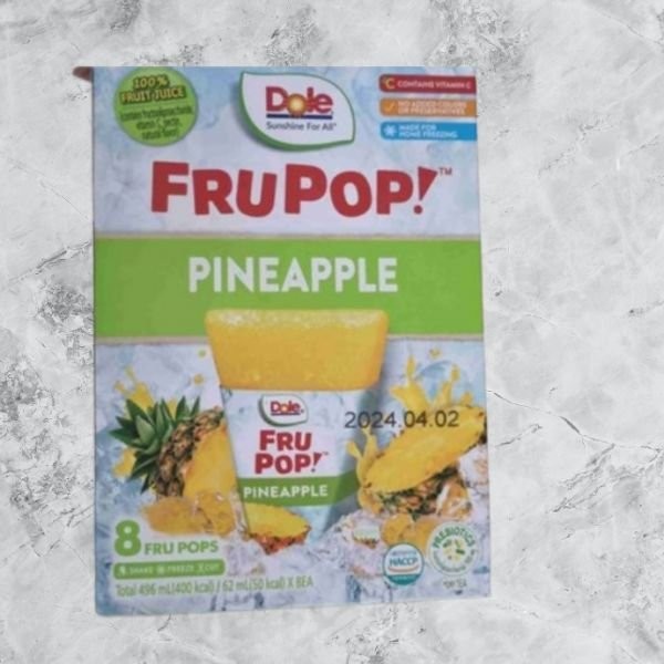 Dole Fruit Pop 5 types, [Dole] Fruit Pop pineapple flavor 8 packs / Dole 후룻팝 5종, [Dole] 후룻팝 파인애플맛 8입