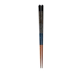 Kawai 127880 Mother of Pearl Yume Moon Chopsticks Blue 9.1 inches (23 cm)
