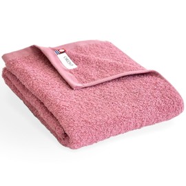 Ori Fuwa Rich Imabari Towel, Slim Bath Towel, Thin, Easy to Drying, Made in Japan, 100% Cotton, Water Absorbent, Quick Drying, Room Drying, Vacuum Compression Pack (Slim Bath Towel, Pink)