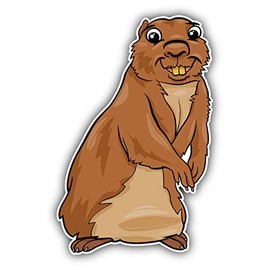 JJH Inc Magnet Funny Gopher Animal Flexible Vinyl Magnet Waterproof Car Magnetic Bumper Sticker 5"