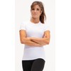 DEVOPS Women's Compression Workout Athletic Shirt (Large, White/White)