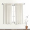 KOUFALL Bathroom Curtains Window Short,54 Inch Length Sheer Semi Privacy