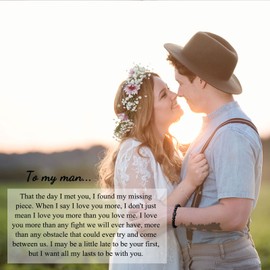 PINKDODO Gifts for Men Bracelets Husband Stocking Stuffer for Men Christmas Gift Ideas Anniversary Birthday Christmas Valentines Day Gifts for Husband Men Who Have Everything