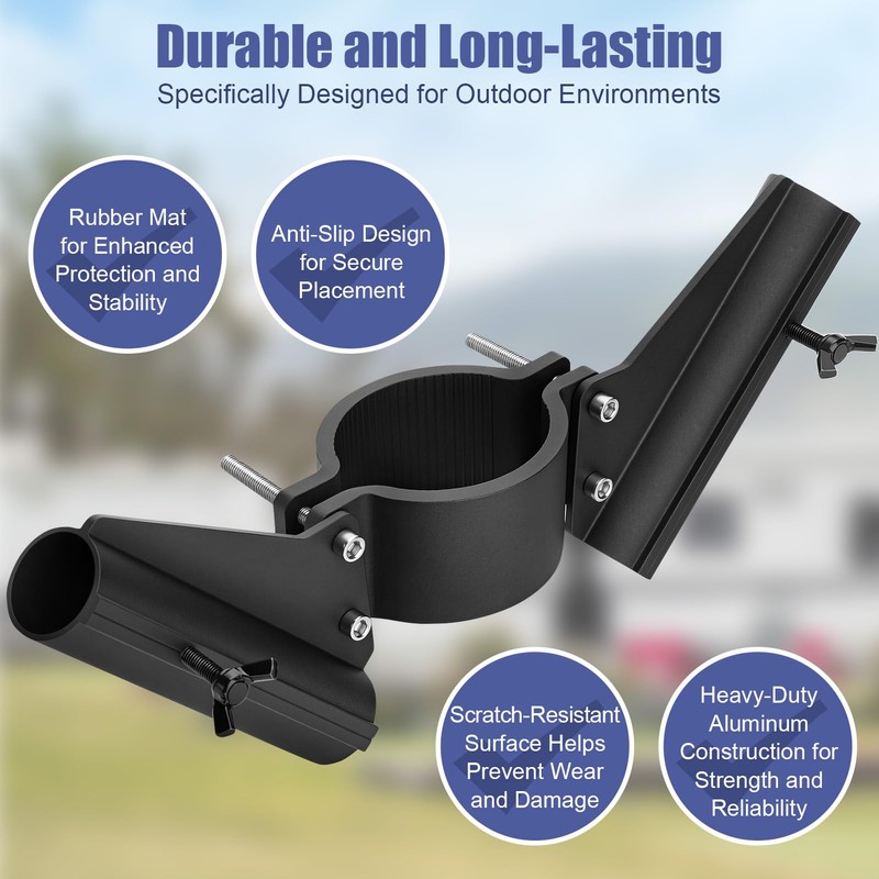 WODHMIEY RV Flag Pole Holder 3-in-1 Magnetic Suction Cup Hitch