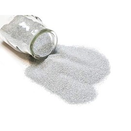 WGV Unity Colored Fine Sand 1 Pound DIY Crafts, Vase Filler, Planter Terrarium Centerpiece Design for Wedding Party Event Home Office Garden Decor, Silver