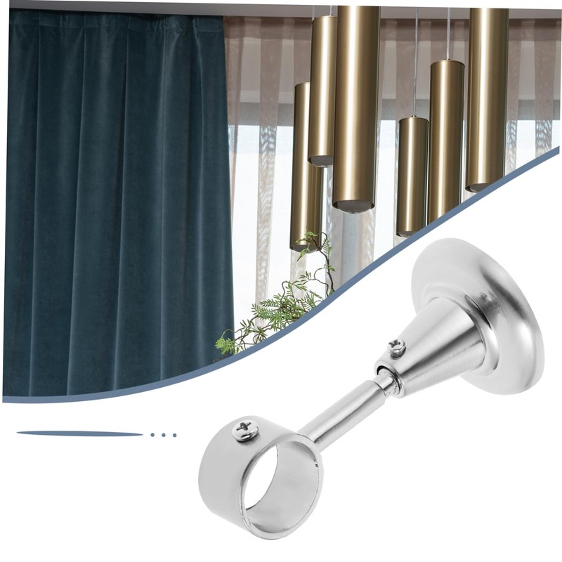 ULDIGI 28mm Diameter Ceiling Bracket Metal Curtain Pole Support for