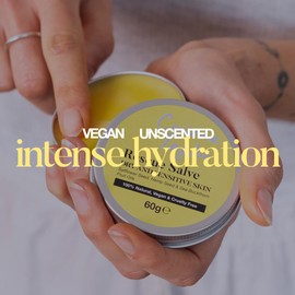 Corinne Taylor | Rescue Salve | Dry & Sensitive Skin | Soothes & Hydrates Skin | Face & Body | Unscented Balm | Soya Wax | Vegan & Organic | 60g