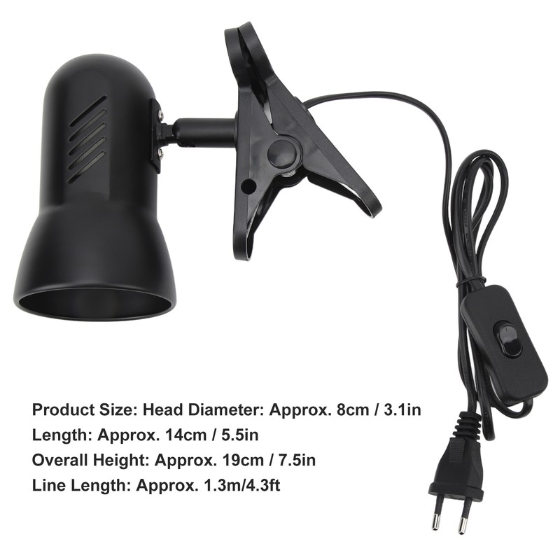 LED Clamp Work Lamp 360 Degree Rotatable Head E27 Table