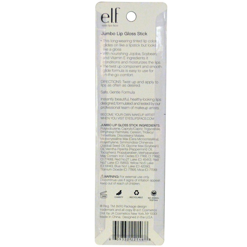 e.l.f. Jumbo Lip Gloss Stick, Sangria Starters, 0.088 Ounce