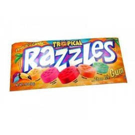 Razzles - Tropical, 1.4 oz bag, 24 count