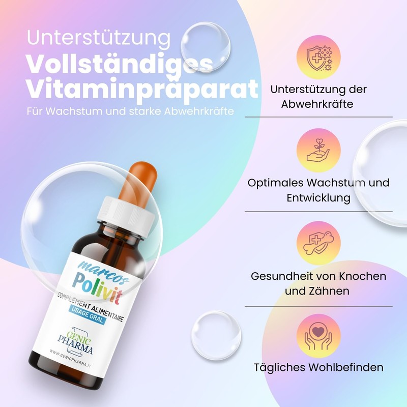Polivit Multivitamin Children's Drops 15 ml Children's Vitamins Support for