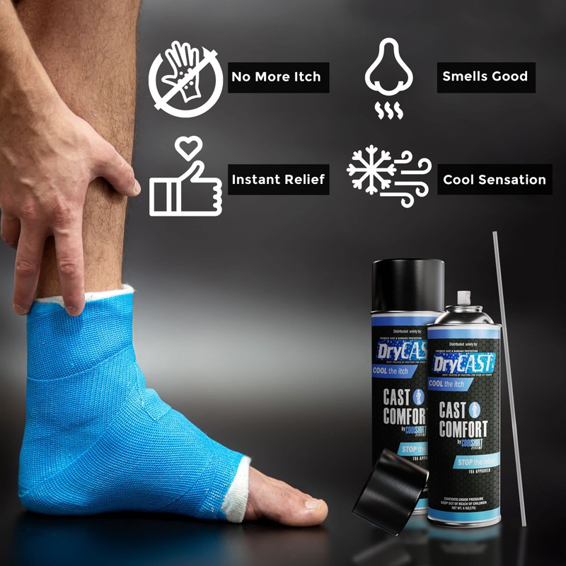 Drycast Cast Comfort Itching and Odor Relief Spray - Cools