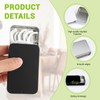 Bagentry 10 Pieces Black Portable Metal Travel Floss Picks Case,