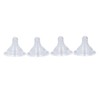 4pcs Infant Bottle Nipples Bust Feeling Replacement Silicone Nipple Round