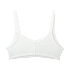 Wacoal CFX230 CFX230 Junior Wire-Free Bra, Half Top, Bra, Full Bust Bulge, Soft to the Skin, Sweat Absorbent, Quick Drying, Elementary School Students, Junior High School Students, white