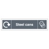 V Safety WRAP - Steel Cans Recycling - Slim Landscape