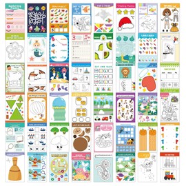 Montessori Preschool Busy Paper Cutting Book for Toddlers Ages 3 - Preschool Learning Scissor Skills Activity Sticker Book - Gifts for 3 Year Old Boys - 4 Year Old Girl Birthday