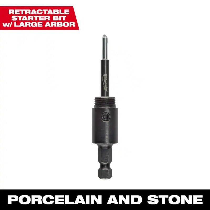 Fits for Milwaukee 49-56-7135 Retractable Starter Bit w/Large Arbor for