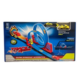 Toy Track with Double Turn of Death Circuit 2.5 Metres with Car Track Cars Track Track Flexible Car Track Death Tour with Loop Track Stunt Track
