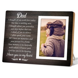 Itsoly Memorial Gifts for Loss of Loved Father, Loss of Dad Memorial Picture Frame, Condolence Bereavement Gifts Father, in Memory of Dad Grief Gifts, Sympathy Gift, Memorial Dad12P028