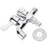 G1/2in Copper Electroplating Washing Machine Faucet Dual Use Water Tap