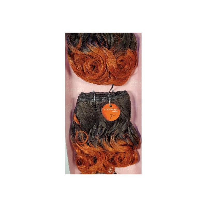 2 x short 100% human weave hair S big curl