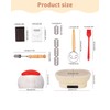 XPXKJ Heating Bread Proofing Basket Set Foldable Thermostatic Silicone Bowl