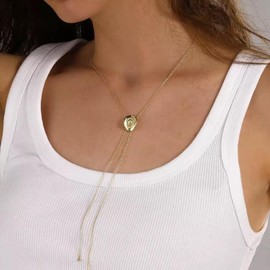 Western Necklace for Women Cowgirl Gold Cowboy Country Necklace Party Prom Dresses Accessories Birthday Gifts