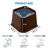 ANNKUT Bed Risers 4 Inch Heavy Duty, Furniture Risers for
