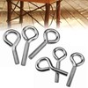 Pack of 6 Eye Bolts M6 Stainless Steel Eyelet Screws