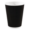 Recyclable Take Away Tea Coffee Cups with lids Ripple Wall
