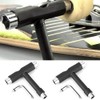 Alomejor 2 Sets Skateboard Wrench Steel T Shape Skateboard Roller
