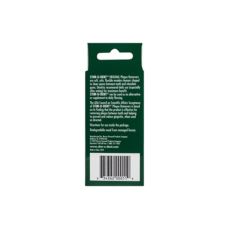 The Natural Dentist Stim-U-Dent Original Plaque Removers, Wooden Plaque Removers,