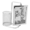 Pen Holder Picture Frame Stainless Steel Large Capacity Multi Purpose