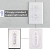 Bates- Light Switch Guard Cover, 12 Pack, Clear, Toggle Switch