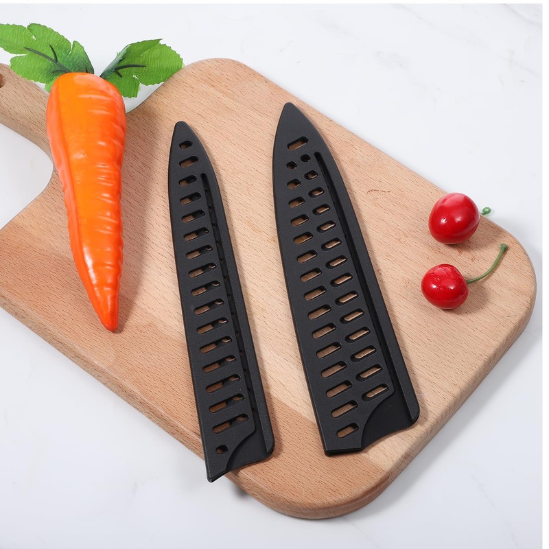 8 Pieces Knife Covers or Sleeves Black Knife Sheath Blade