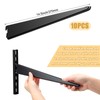 Yalikop 10 Pack Adjustable Shelf Brackets for Double Track System
