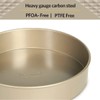 Glad Round Baking Pan Nonstick - Heavy Duty Metal Bakeware