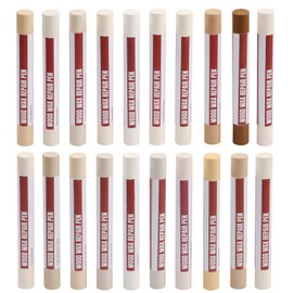 Uxney Wood Filler Sticks,20 Colors Wood Repair Wax Crayons,Wood Furniture Markers Touch up for Repairing Scratches, Dings, Cracks and Holes in Wood Floors, Cabinets, Cut Panels(White Series)
