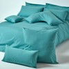 HOMESCAPES Teal Pure Egyptian Cotton Euro Size Pillowcase 80 x