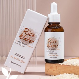 Rice Water for Hair Growth Serum for Women and Men, Rice Water Serum for Hair Growth, Hair Loss, Leave in Hair Treatment for Longer, Thicker, Fuller Hair (1.01 Fl.Oz.(Pack of 3))