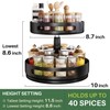 Lazy Susan Organizer Spice Rack - 2 Tier Height Adjustable
