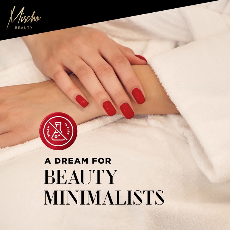 mischo – Cherry Red Nail Polish, Good Kisser – Summer